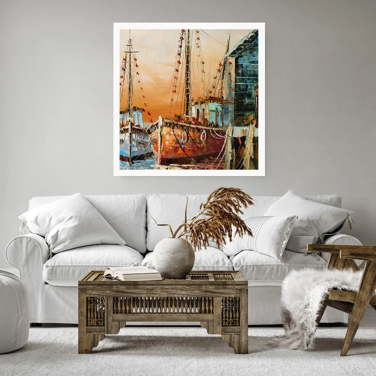 Affisch - Lugn hemresa - 40x40 cm