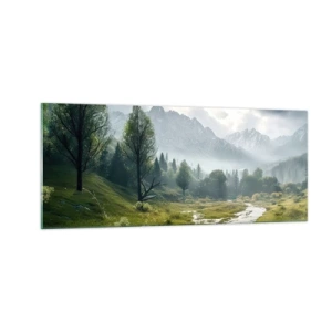 Glastavla - Bild på glas - Fram och tillbaka - 100x40 cm