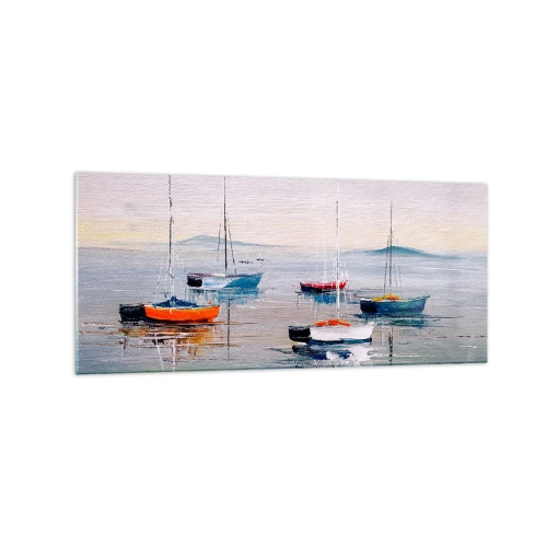 Glastavla - Bild på glas - En välförtjänt vila - 120x50 cm