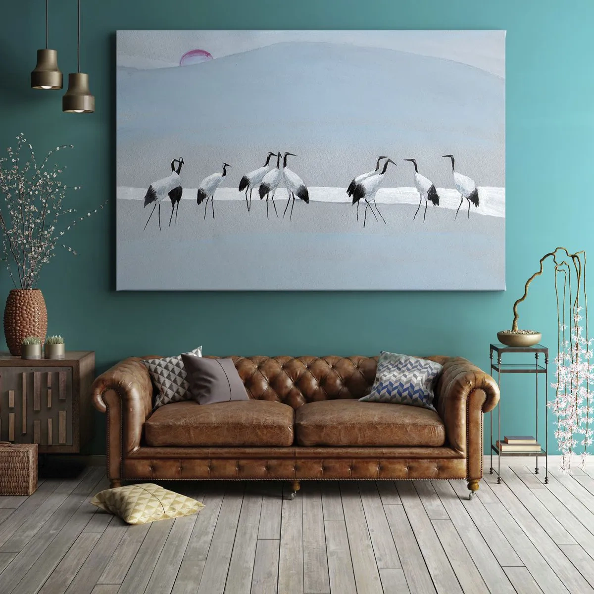 Canvastavla - Bild på duk - Efter en het dag - 100x70 cm