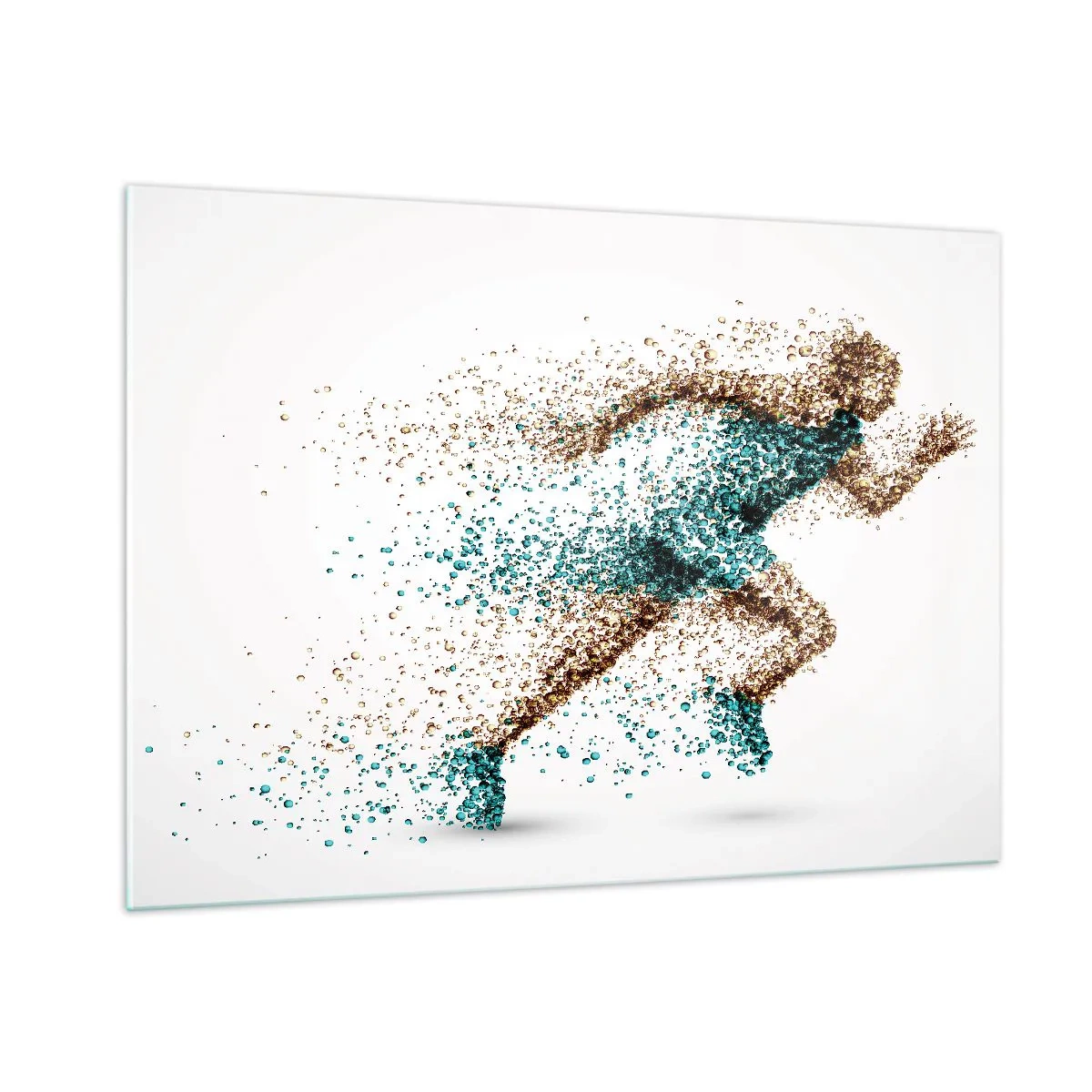 Glastavla - Bild på glas - Livet är ett lopp - 100x70 cm