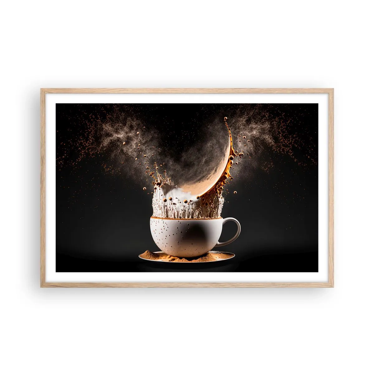 Affisch i ram av ljusek - Smakexplosion - 91x61 cm