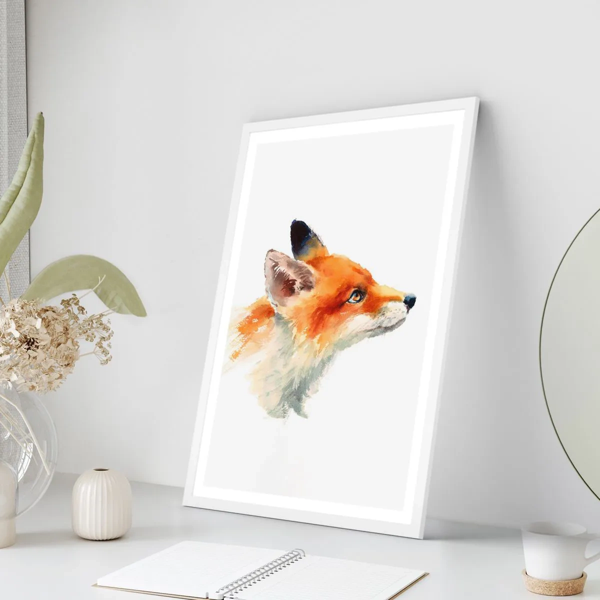 Affisch i vit ram - Försiktighet skadar aldrig - 61x91 cm