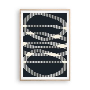 Affisch i ram av ljusek - Försök att bryta mörkret - 70x100 cm