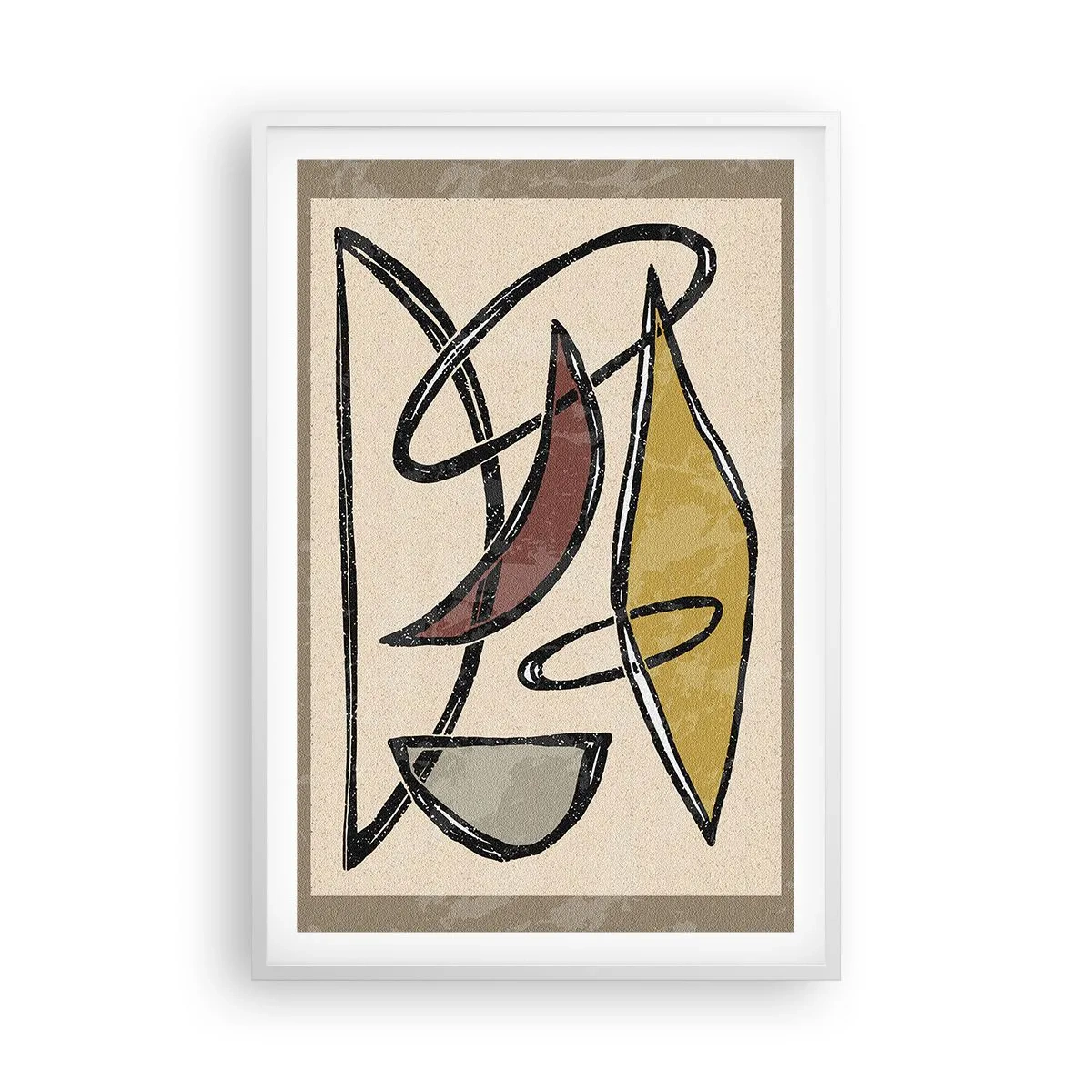 Affisch i vit ram - Vertikaler och nivåer - 61x91 cm