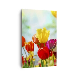 Canvastavla - Bild på duk - Solens alla färger - 80x120 cm