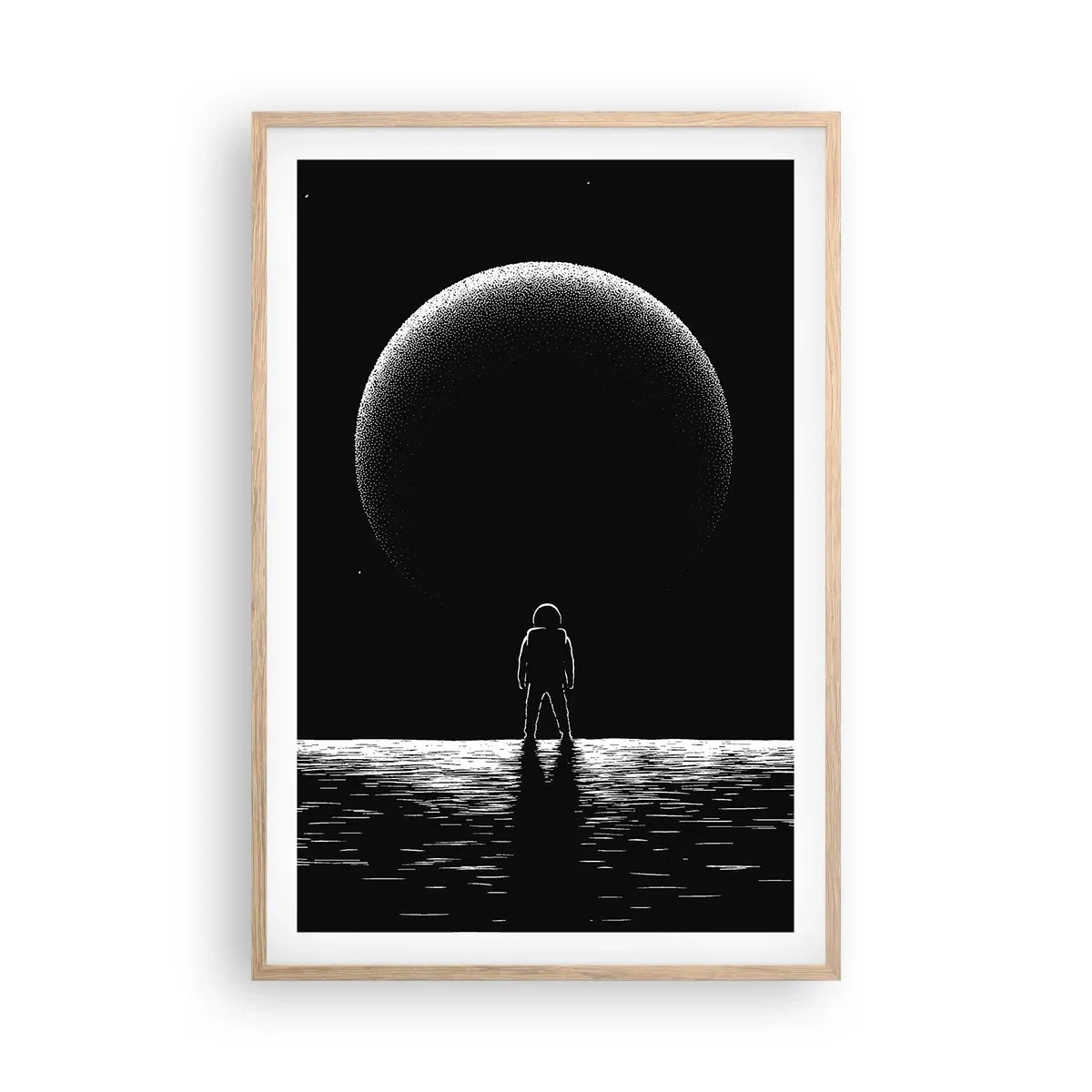 Affisch i ram av ljusek - Ansikte mot ansikte - 61x91 cm