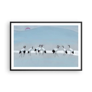 Affisch i svart ram - Efter en het dag - 91x61 cm