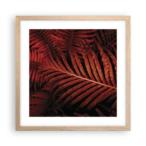 Affisch i ram av ljusek - Livets glöd - 40x40 cm