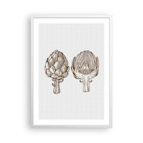 Affisch i vit ram - Anatomilektion - 50x70 cm