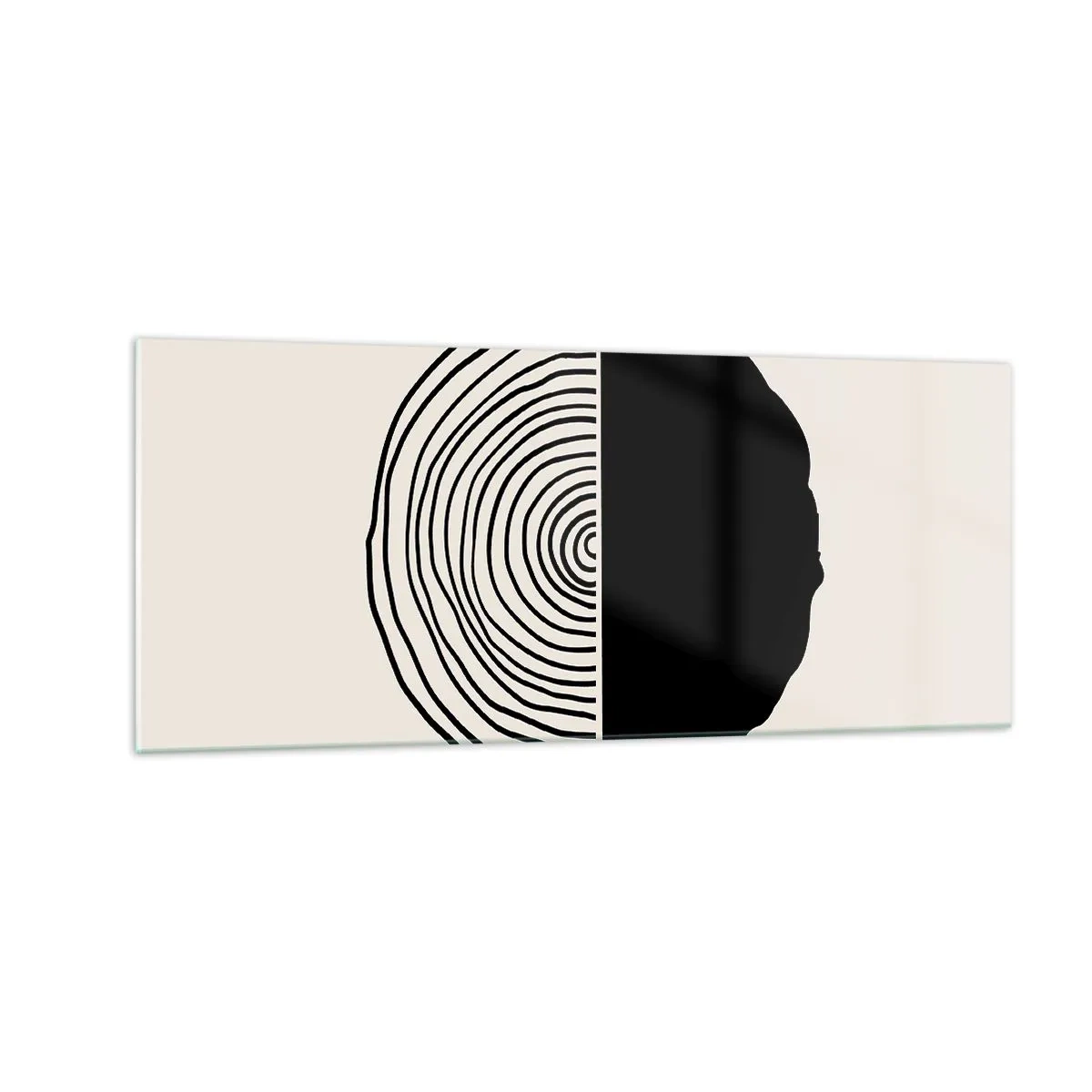 Glastavla - Bild på glas - Hälften hälften - 100x40 cm