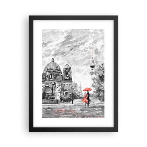 Affisch i svart ram - Ett möte i Berlin - 30x40 cm