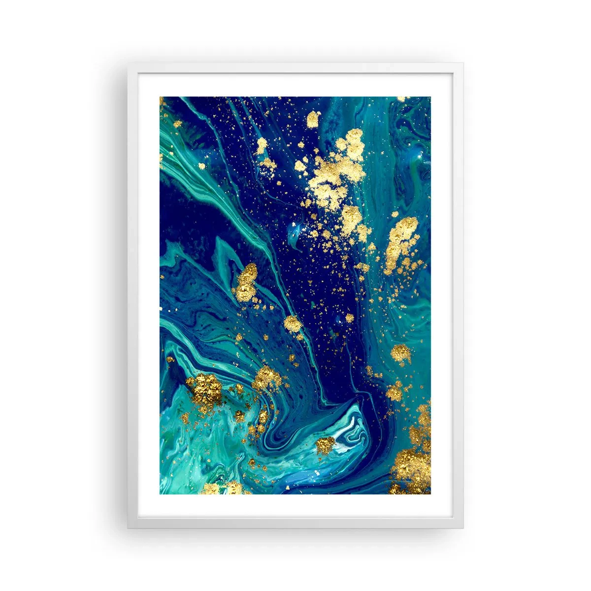 Affisch i vit ram - Solflingor  - 50x70 cm