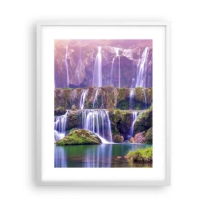 Affisch i vit ram - Trappan till himlen - 40x50 cm