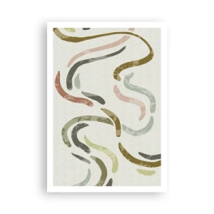 Affisch - Abstraktionens glada dans - 70x100 cm