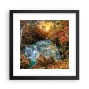 Affisch i svart ram - Skogens skatt - 30x30 cm