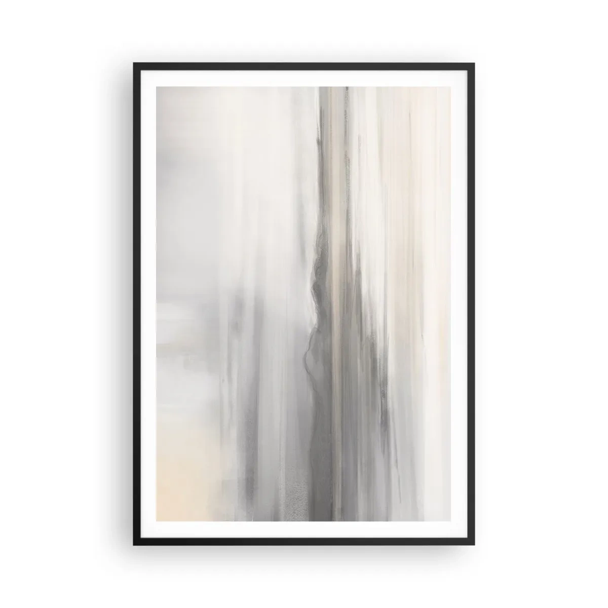 Affisch i svart ram - En eftertänksam bakgrund - 70x100 cm