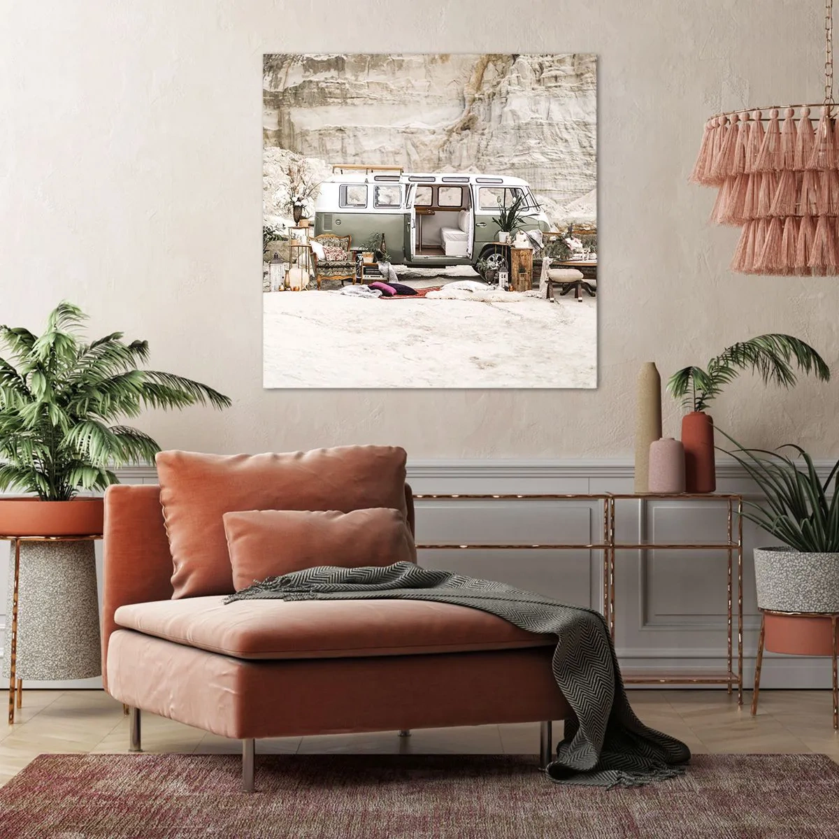 Canvastavla - Bild på duk - Dags att börja resan - 40x40 cm