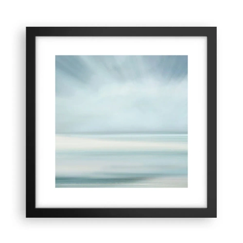 Affisch i svart ram - Fred hela vägen till horisonten - 30x30 cm