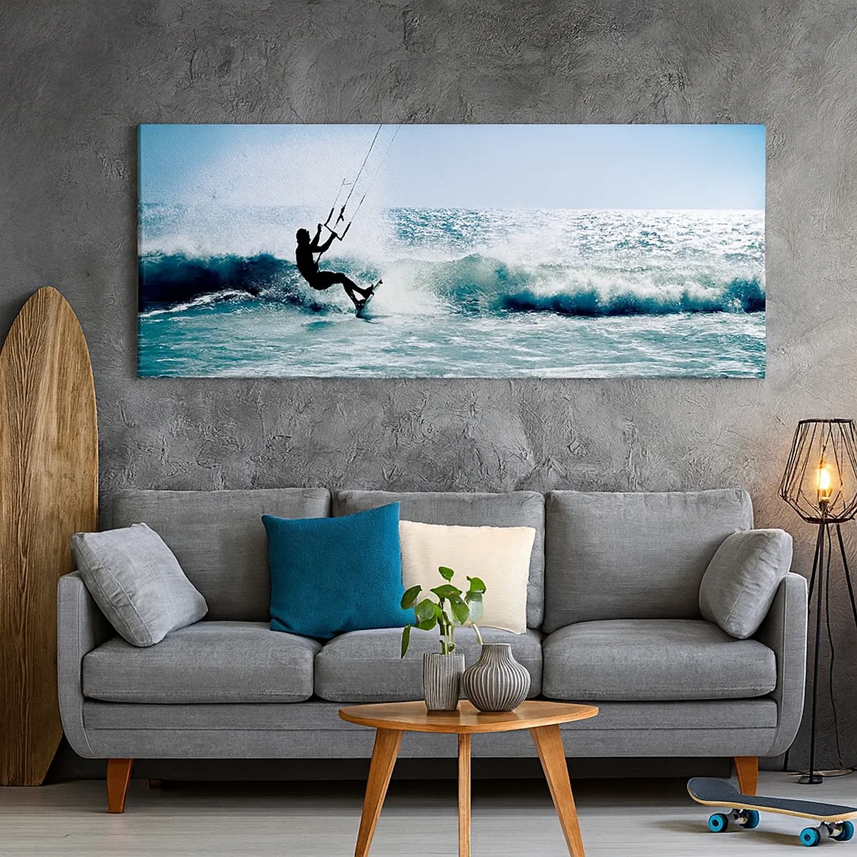 Canvastavla - Bild på duk - Ge upp för vinden - 30x30 cm