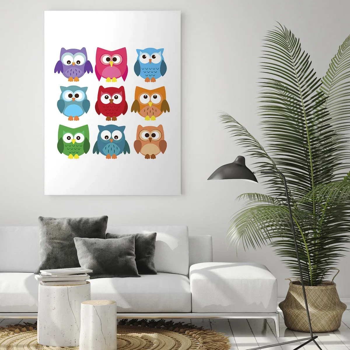 Glastavla - Bild på glas - Att vara olika på roligt sätt - 80x120 cm