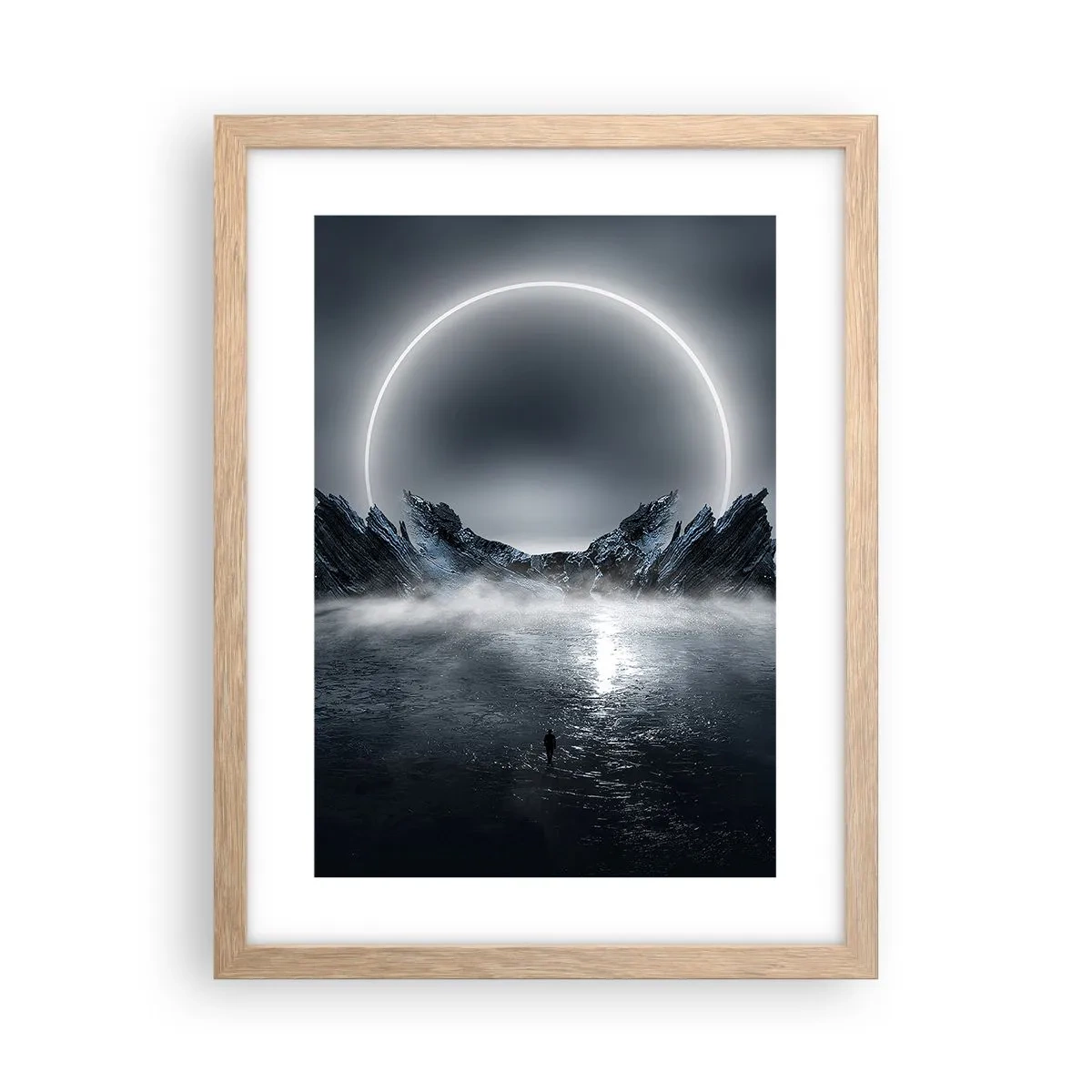 Affisch i ram av ljusek - En berättelses final - 30x40 cm