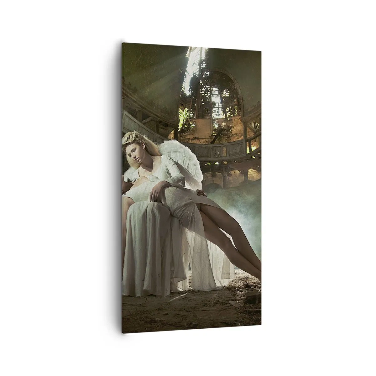 Canvastavla - Bild på duk - Gamla teaterns anda - 65x120 cm