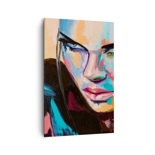 Canvastavla - Bild på duk - Vilt hjärta - 80x120 cm