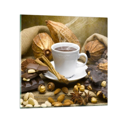 Glastavla - Bild på glas - För de som söker upplevelser - 70x70 cm