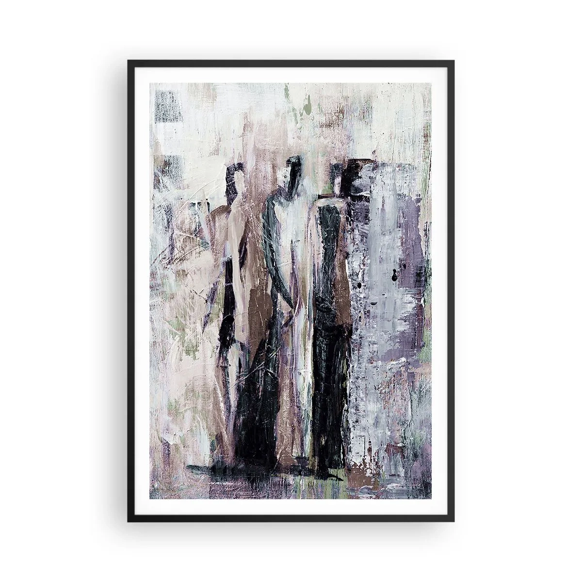 Affisch i svart ram - De mystiska tre - 70x100 cm