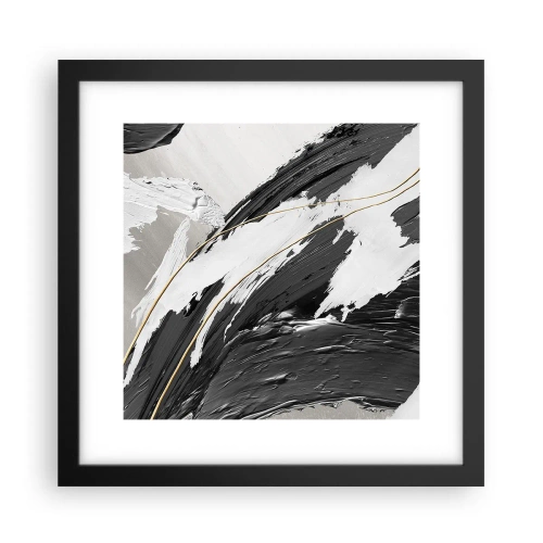 Affisch i svart ram - Storslagen abstraktion - 30x30 cm