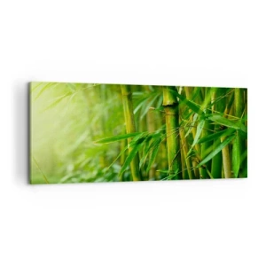 Canvastavla - Bild på duk - Lär känna grönskan i sig - 100x40 cm