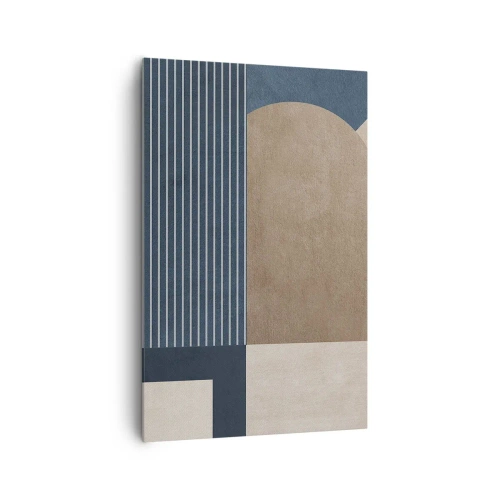 Canvastavla - Bild på duk - Komposition av enkelhet och rundhet - 80x120 cm