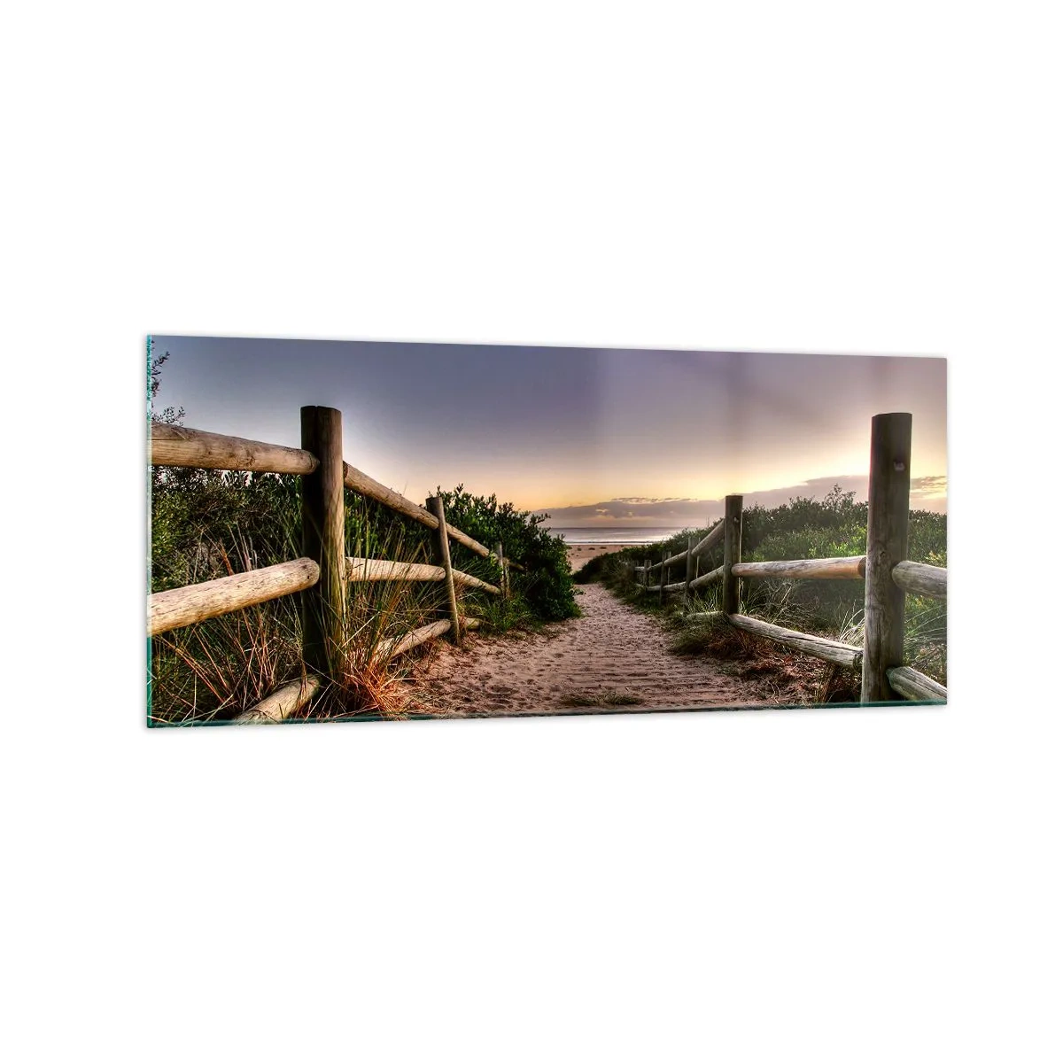 Glastavla - Bild på glas - Målet är synligt - 120x50 cm