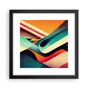 Affisch i svart ram - Intensiv komposition - 30x30 cm