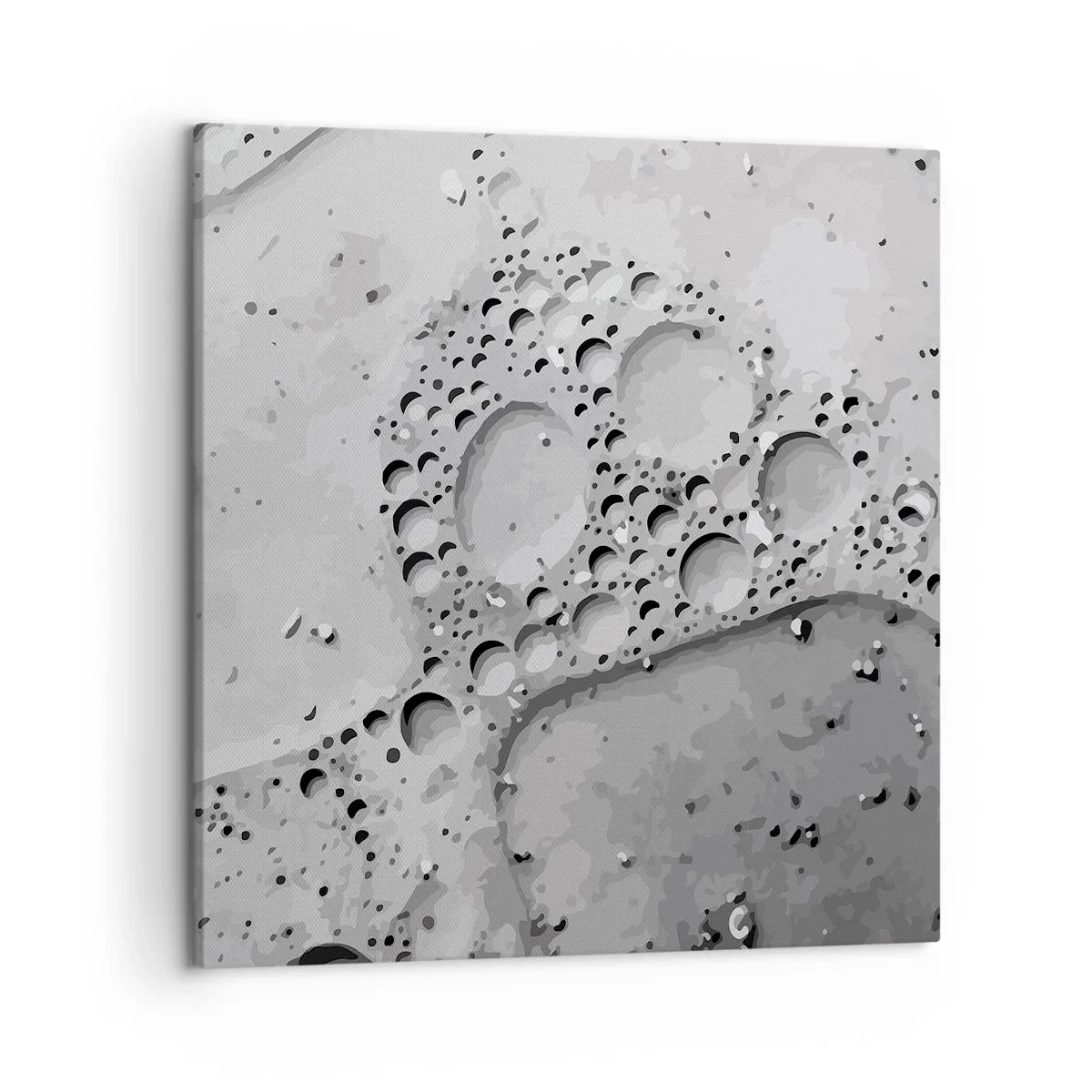 Canvastavla - Bild på duk - Spår efter skum - 50x50 cm