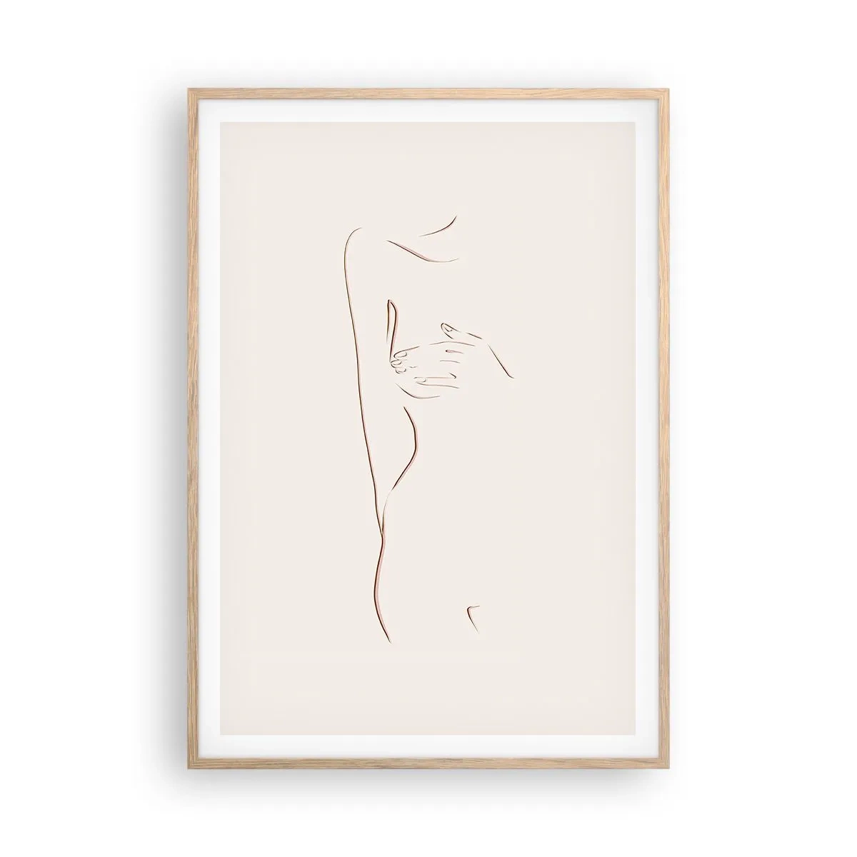 Affisch i ram av ljusek - Begärans form - 70x100 cm