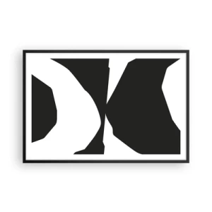 Affisch i svart ram - Positiv-negativ - 91x61 cm