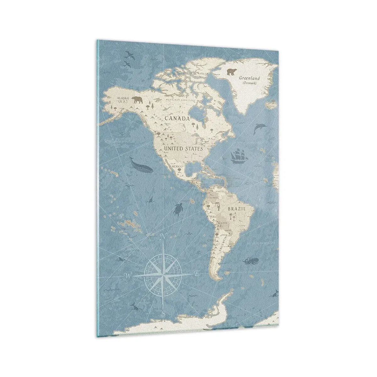 Glastavla - Bild på glas - En värld inom räckhåll - 80x120 cm