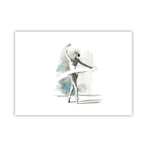 Affisch - Förtrollad i en svan - 70x50 cm