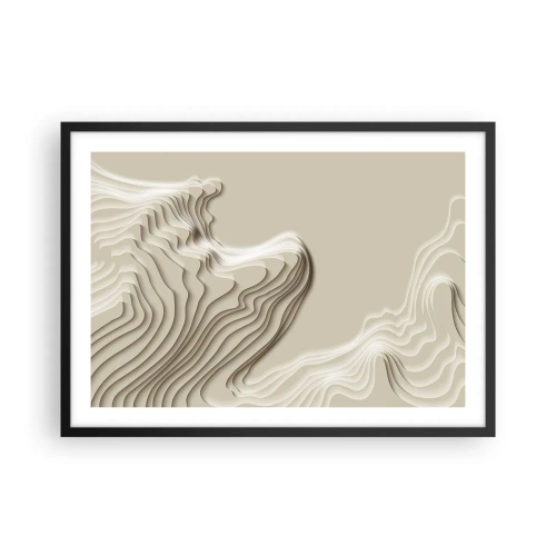 Affisch i svart ram - Konstens topografi - 70x50 cm