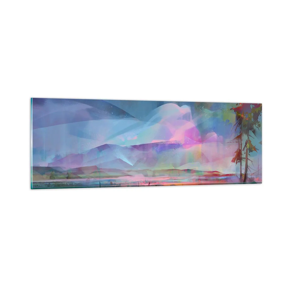 Glastavla - Bild på glas - Under en vänlig himmel - 90x30 cm