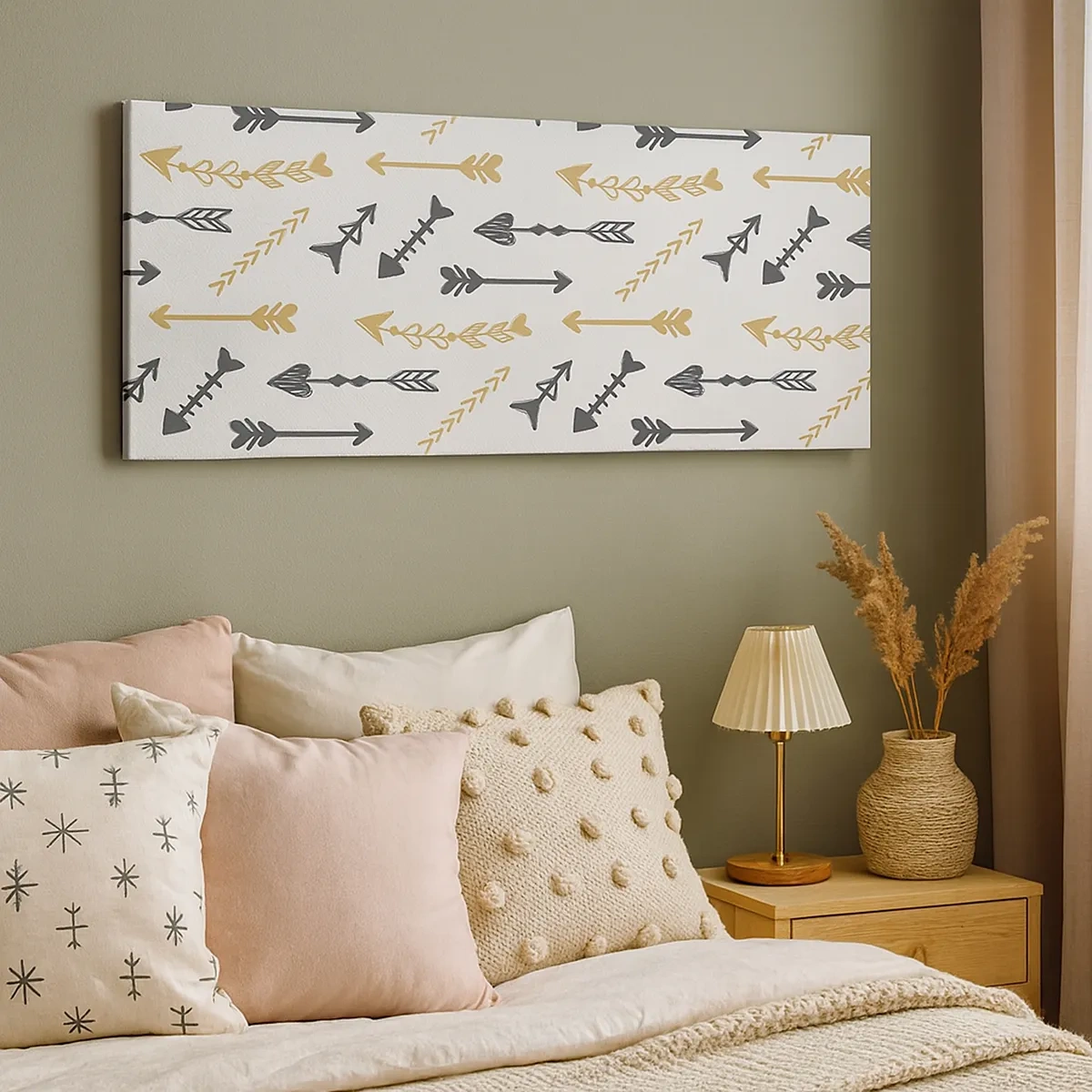 Canvastavla - Bild på duk - Pilbågsskyttens sömn - 30x30 cm