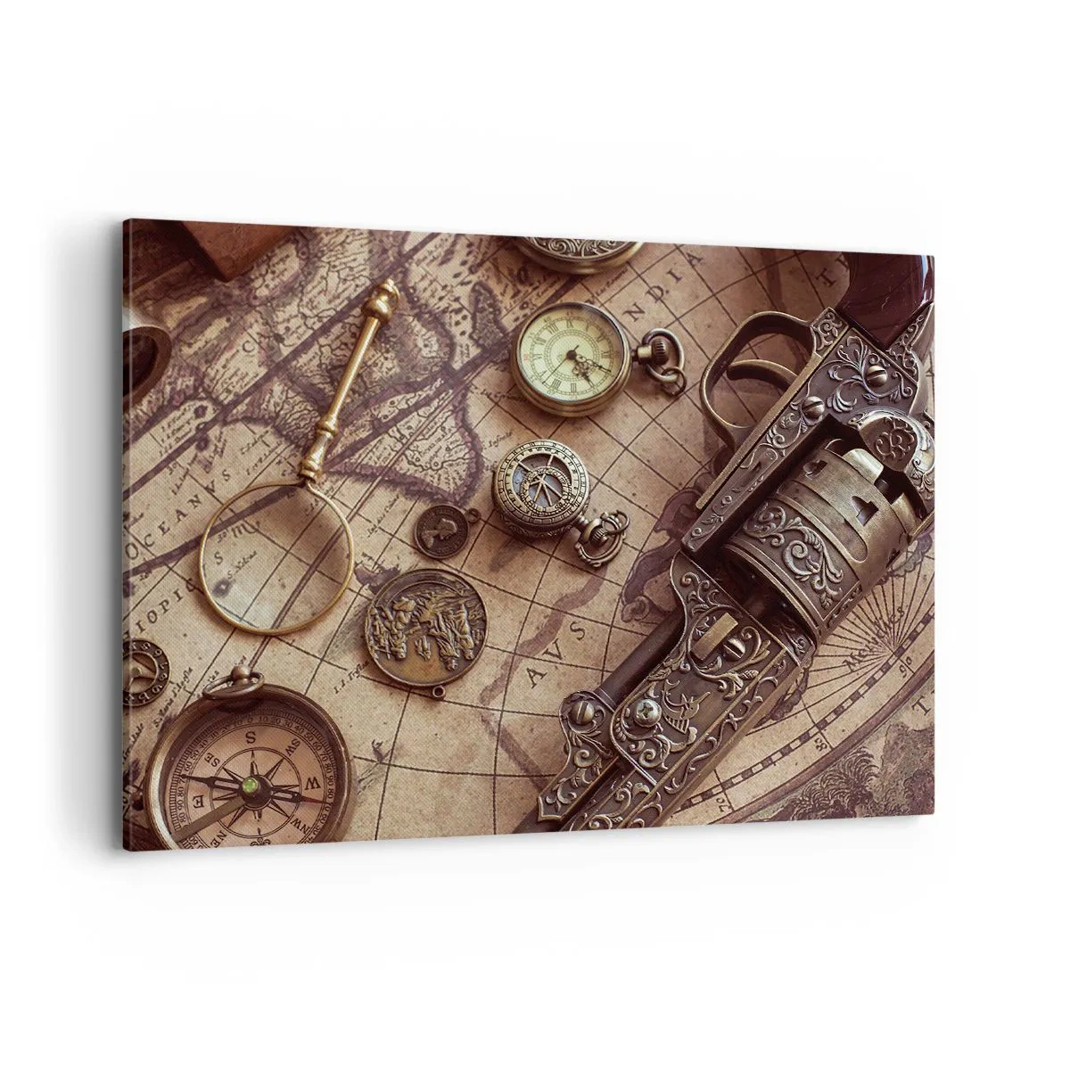 Canvastavla - Bild på duk - Äventyret kallar - 100x70 cm