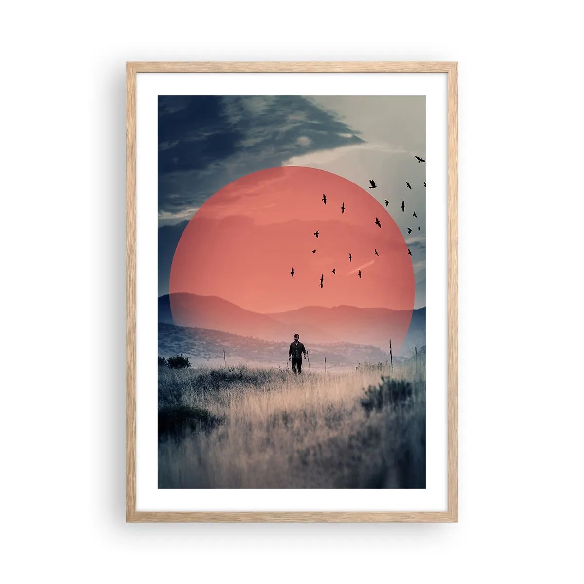 Affisch i ram av ljusek - I sina essen - 50x70 cm