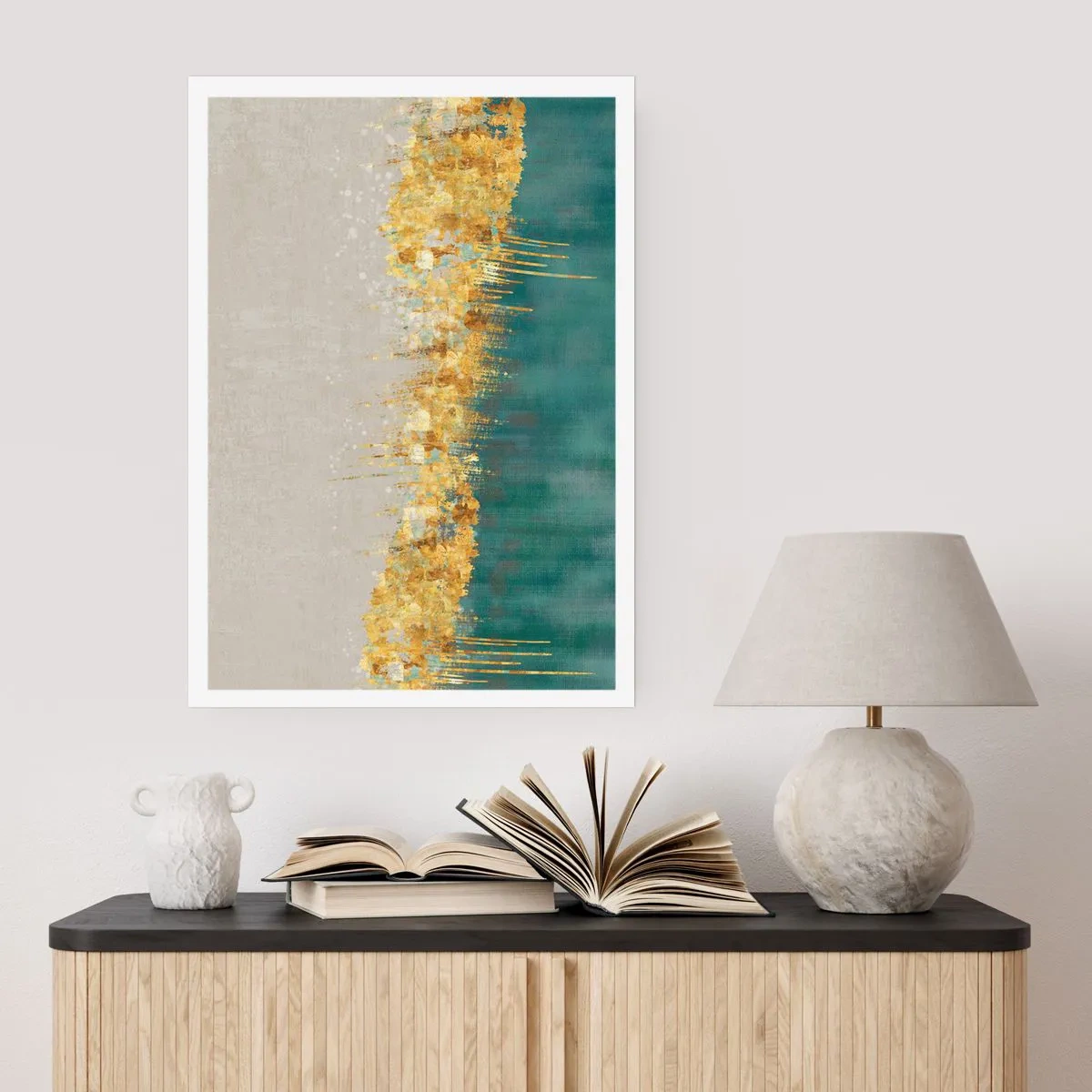 Affisch - Den gyllene gränsen - 50x70 cm
