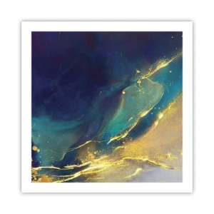 Affisch - Utspillt guld - 60x60 cm