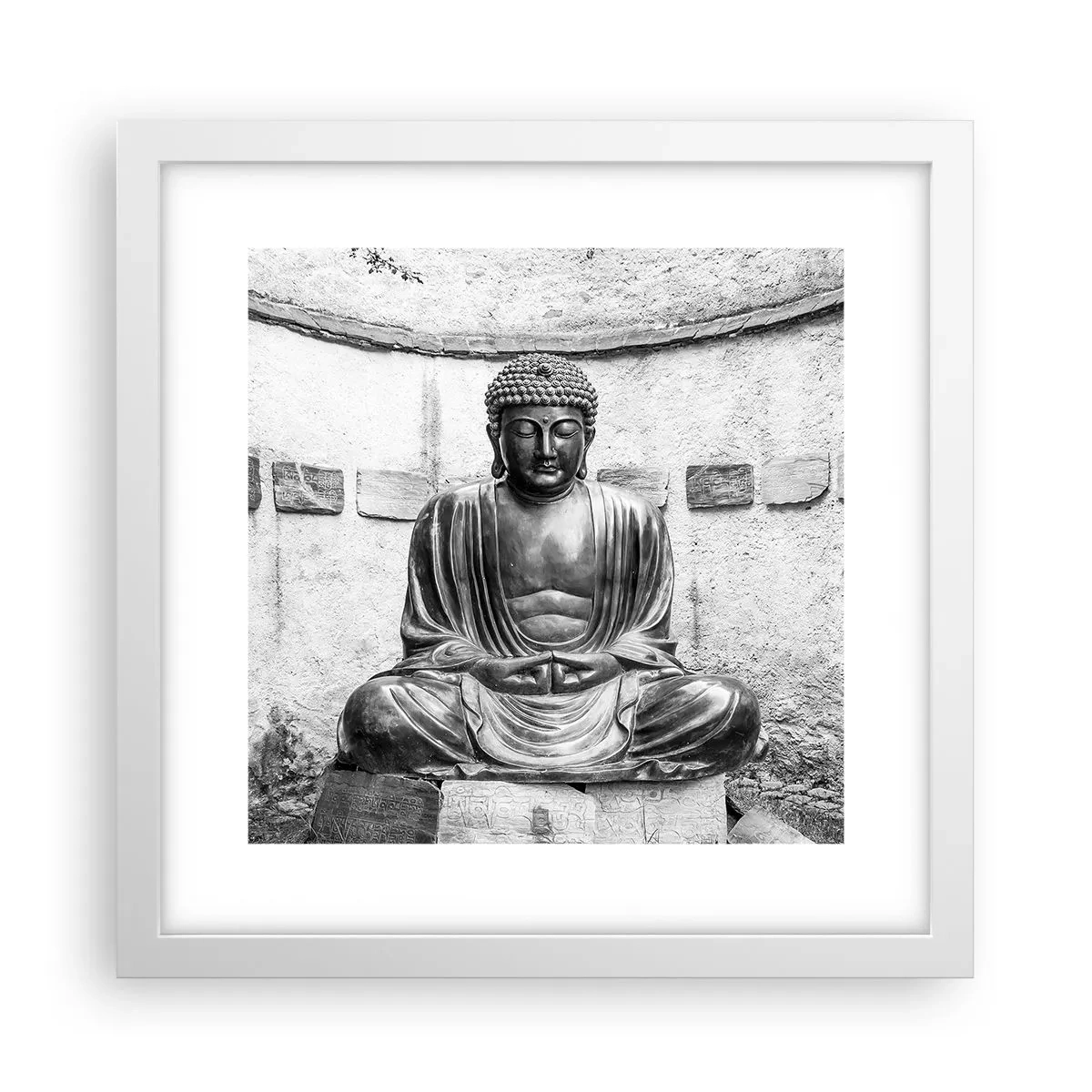 Affisch i vit ram - Hos lugnets källor - 30x30 cm