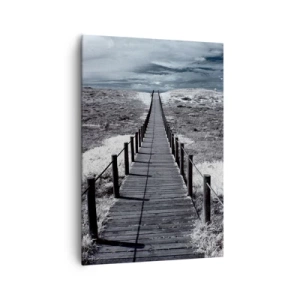 Canvastavla - Bild på duk - Precis vid kusten - 70x100 cm