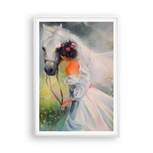 Affisch i vit ram - Ur en vacker dröm - 70x100 cm